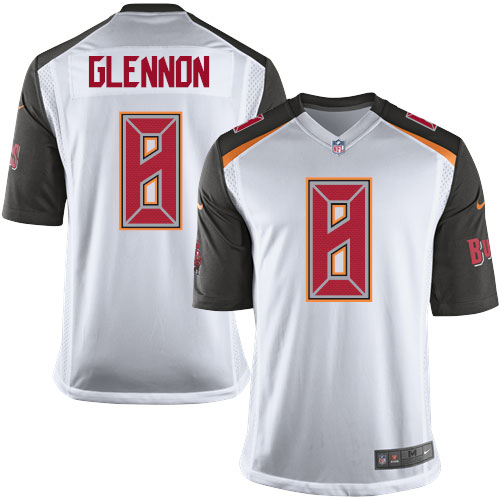 Youth Elite Mike Glennon Nike Jersey White Road - #8 NFL Tampa Bay Buccaneers